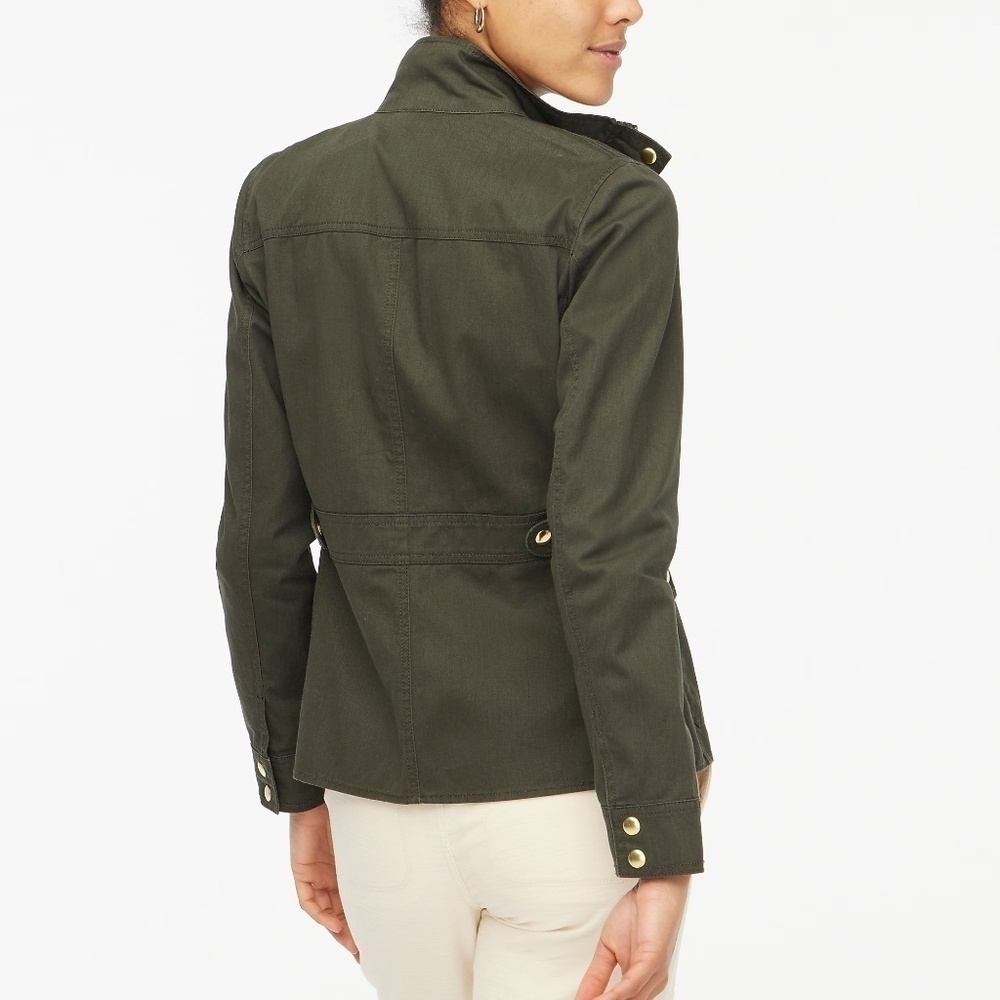 J Crew Resin-coated twill field jacket size XS - Picture 3 of 6